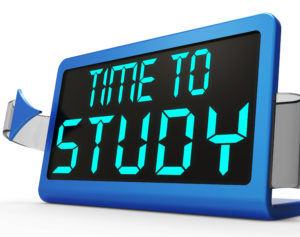 Time To Study Message Showis Education And Studying